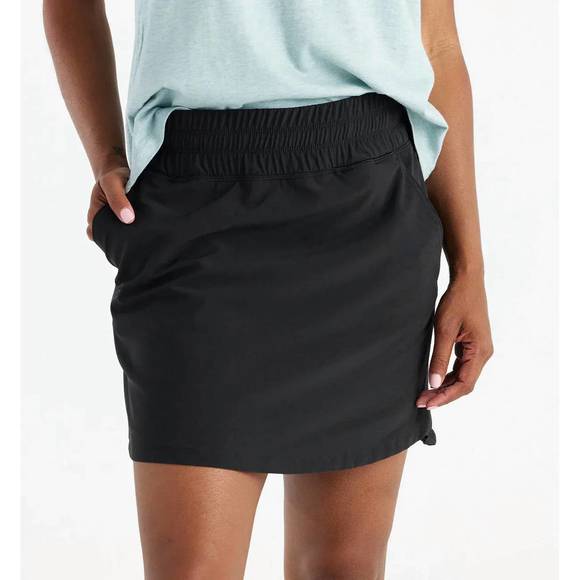 NEW FREE FLY pull-on breeze skirt in black - Picture 1 of 2